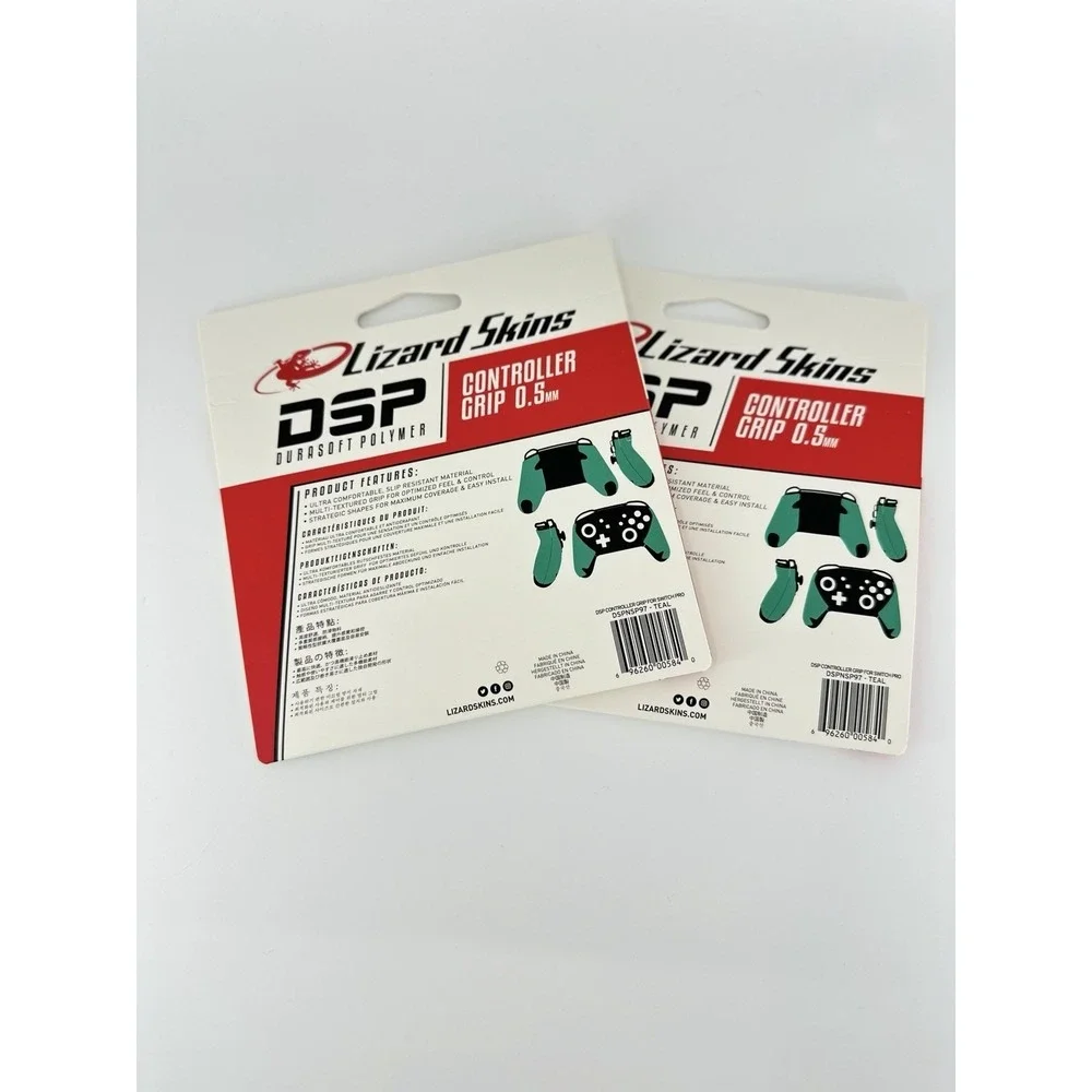 2 Pack Lizard Skins DSP Controller Grip Switch Pro‎ Teal 0.5mm NEW